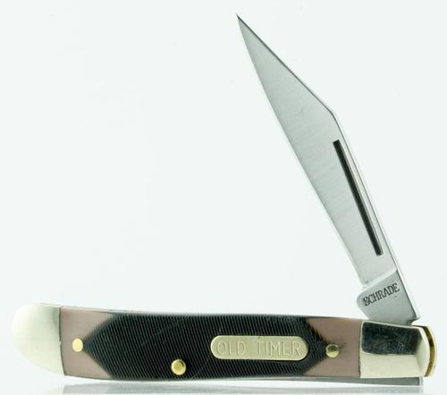Smith & Wesson Old Timer Pal Clip Point Folding Knife w/Plain Edge & Sawcut Bone Handle (12OT)
