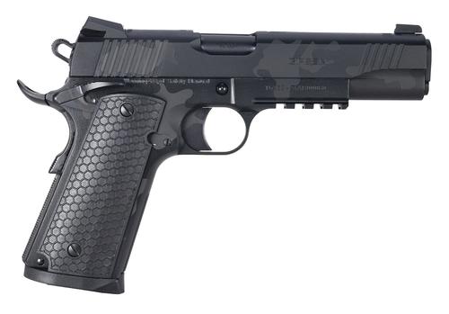 EAA MC1911 S Untouchable Pistol 392068, 45 ACP, 5in, Black Polymer Grips, Black Camo Finish, 8 Rds