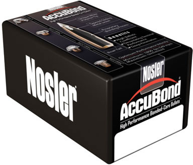 Nosler AccuBond 277 Caliber 130 Grain Spitzer 50/Box (54987), Not Loaded