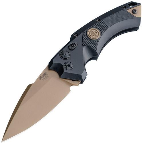 Hogue EX-A05 Emperor Scorpion Front Automatic Folding Knife w/Spear Point Blade, Matte Black (36530)