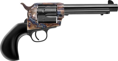 Uberti 1873 Outlaw & Lawmen Bonney Revolver U356726, 357 Magnum, 5.5", Bison Horn Grip, Case Hardened Finish