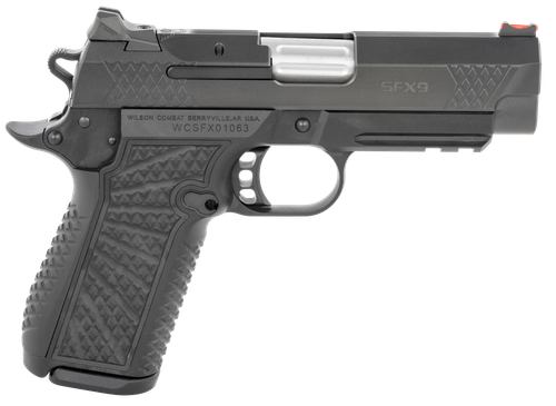Wilson Combat SFX9 Light Rail Pistol SFX9CPR4, 9mm, 4 in, G10 Composite Grip, Black Finish, 15 Rd