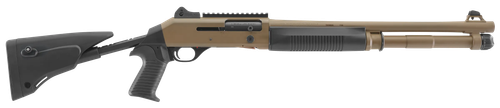 Benelli M4 EXT Tactical Shotgun 11788, 12 Gauge, 18.5" , 3" Chmbr, Flat Dark Earth Synthetic, Pistol Grip, 7+1 Rds