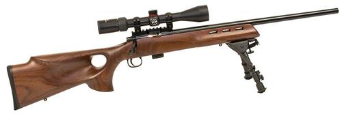 Crickett Single Shot Bolt Action Rifle 20030, 22 Long Rifle, 16.1", Thumbhole Laminate Stock, Blued Finish, 1 Rd