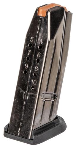 FN Herstal FNS Compact Magazine, 9mm Luger, 10 Rounds, Black Nickel, Detachable (6647821)