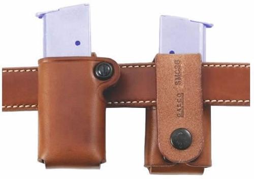 Galco Single Magazine Case w/One Way Snap, Tan, Model SMC26, For 10MM Single Column/.45 Single Column Metal Magazine