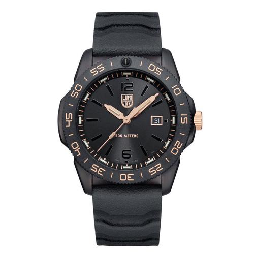 Luminox Pacific Diver Watch XS.3121.BO.GOLD Black Dial, Gold Figures, 44mm, Black Rubber Band