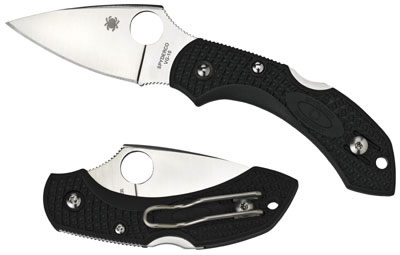 Spyderco Dragonfly 2 Clip Point Folding Knife w/Plain Edge (C28PBK2)