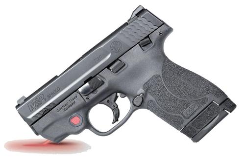Smith & Wesson M&P Shield M2.0 Pistol 11671, 9mm Luger, 3.1", Crimson Trace Red Laser, Black Polymer Grip/Frame, Black Finish, 7/8 Rd