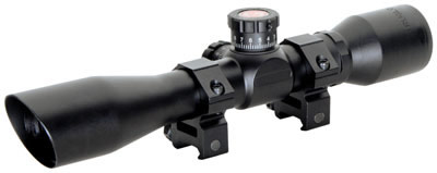 TruGlo Tactical Compact Rifle Scope TG8504BT, 4x, 32mm, Matte Black, Mil-Dot Reticle