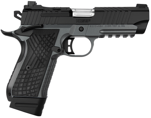 Kimber KDS9C RL Pistol 3100015, 9mm, 4.09", Black G10 Crosshatch Grips, KimPro Gray/Black Finish, 18 Rd