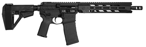 Diamondback Obsidian DB15 Pistol DB1984K001, 5.56 NATO, 11.5", SB Tactical SBA5 Brace, Black Finsih, 30 Rds