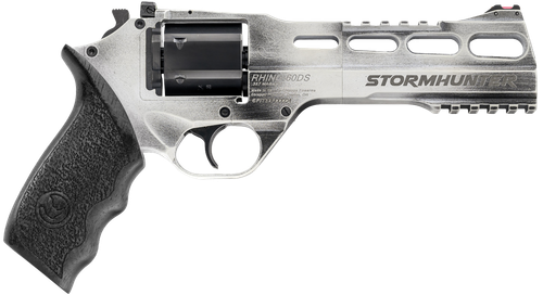 Chiappa Rhino 60DS Revolver 340334, 357 Mag, 6", Black Walnut Grips, Stormhunter White Finish, 6 Rds