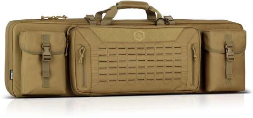 Savior Equipment Urban Warfare Double Rifle Case, 46", Tan (RB-4612DG-VER2-TN)