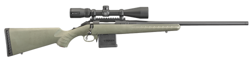 Ruger American Predator Bolt Action Rifle 26952, 204 Ruger, 22", Moss Green Stock, Matte Black Finish, 10 Rds