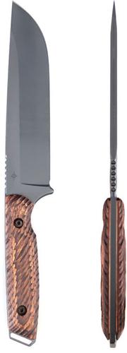 Toor Knives Field 1.0 Fixed Blade Knife, Battleship Grey Finish (FIELD1BG)