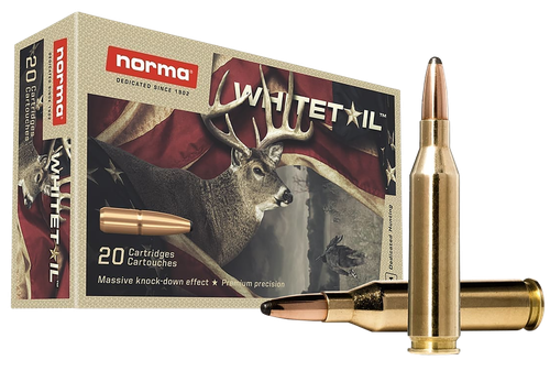 Norma Rifle Ammunition 20160462, 243 Winchester, Soft-Point, 100 Gr, 2953 FPS, 20 Rd/bx