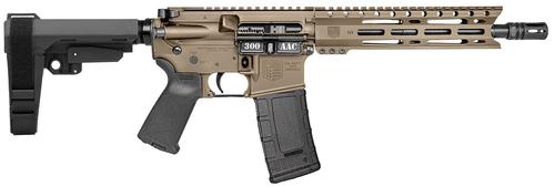 Diamondback DB15 Pistol DB1916B061, 300 AAC Blackout, 10", SB Tactical SBA3 Brace Stock, 30 Rds