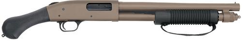 Mossberg 590 Shockwave Shotgun 50653, 12 Gauge, 14", 2 3/4"-3" Chmbr, 5 Shot, Cylinder Bore Barrel, Synthetic Stock, FDE Finish