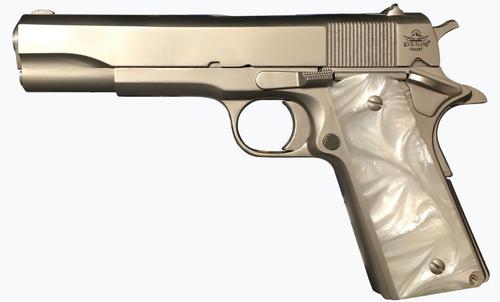 Rock Island Armory M1911-A1 GI Pistol 56418, 45 ACP, 5in, Pearl Grips, 8 Rds