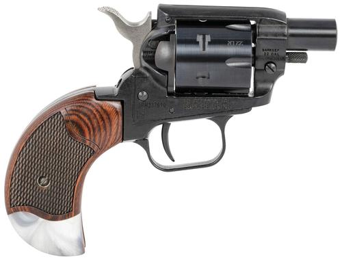 Heritage Barkeep SAO Revolver BK22B1BHRWP, 22 LR, 1.68", Rosewood Pearl Grips, Black Finish, 6 Rds