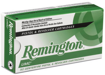 Remington UMC Handgun Ammunition L40SW3BP, 40 S&W, Metal Case (MC), 180 GR, 985 fps, 650 Rd/bx