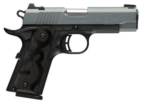 Browning Arms 1911 Black Label Compact Pistol 051993492, 380 ACP, 3.6", Black Laminate Wood Grips, Norther Lights Cerakote Finish, 10 Rds