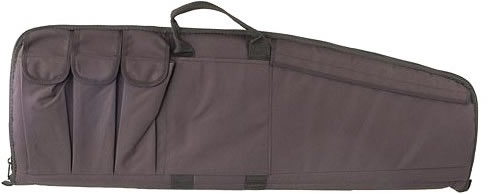Uncle Mikes Black Tactical Rifle Case w/Five Magazine Pouches 52121, 33 in
