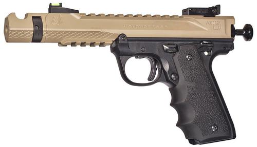 Volquartsen Black Mamba Pistol VF4M-0030, 22 Long Rifle, 4.5", Hogue Grip, FDE Finish, Target Sights, 10 Rds