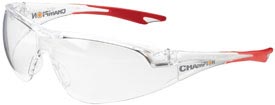 Champion Small-Frame Orange Frame/ Clear Lens Shooting Glasses (40620)