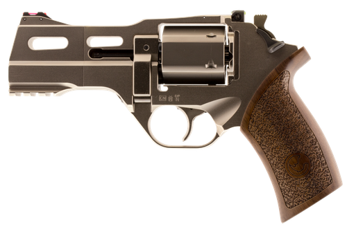 Chiappa Rhino 40DS Revolver 340222, 357 Mag, 4", Walnut Grips, Chrome Aluminum Alloy Finish, 6 Rds