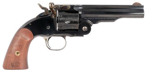 Taylors Second Model Schofield Top Break Revolver 550681, 38 Special, 5", Walnut Grips, Blued Finish, 6 Rds
