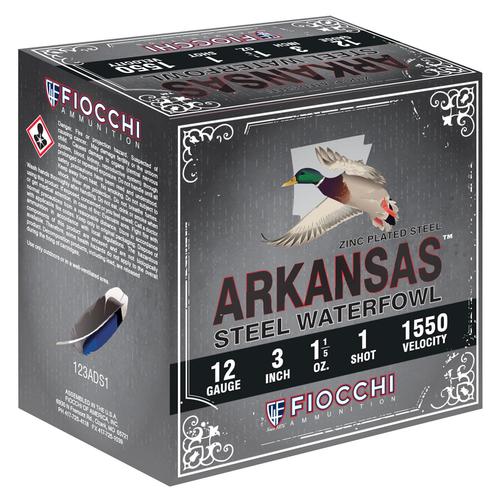 Fiocchi Flyway Steel Shotshells 203ST3, 20 Gauge, 3", 7/8 oz, 1500 fps, #3 Steel Shot, 25 Rds/bx