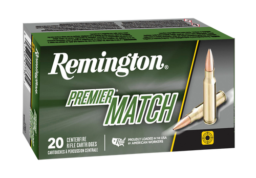 Remington Premier Match Rifle Ammunition 21205, 6.5 Grendel, Berger Open Tip Match, 130 gr, 2400 fps, 20 Rd/Bx