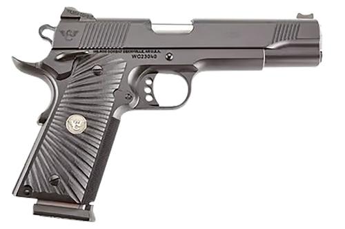 Wilson Combat 1911 CQB Pistol CQBFS45A, 45 ACP, 5in, Black G10 Starburst Grips, Black Armor-Tuff Finish, 8 Rds