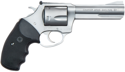 Charter Arms Mag Pug Revolver 73542, 357 Mag, 4.20", Black Rubber Grip, Stainless Finish, 5 Rd