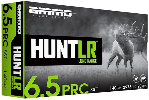 Ammo Inc Hunt Rifle Ammunition 65PRC140SSTA20, 6.5 PRC, Super Shock Tip, 140 gr, 3100 fps, 20 Rd/Bx