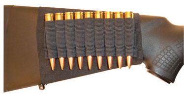 GrovTec Buttstock Rifle Cartridge holder, 10 Rd, Elastic (GTAC81)