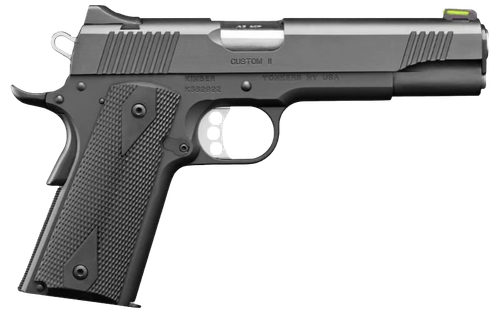 Kimber 3700549 Custom II Pistol, 45 ACP, 5 in Barrel, Matte Black Oxide Frame/Slide, 8 Rd