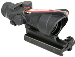 Trijicon ACOG Scope w/TA51 Mount TA31F, 4X32 5.53 M.O.A. Black, For 223 Caliber