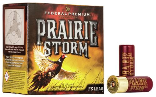 Federal Premium Prairie Storm Shotshells PFX154FS6, 12 Gauge, 2-3/4", 1 1/4 oz, 1500 fps, #6 Lead, 25 Rds/bx