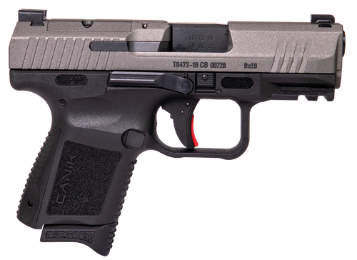 Century Arms Canik TP9 Elite Subcompact Pistol HG5610TN, 9mm, 3.5", Black Grips, Tungsten Finish, 15 Rds