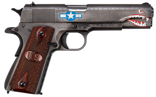 American Classic 1911 Squadron Special Edition WW2 Pistol 1911BKOWC3, 45 Automatic Colt Pistol ACP, 5", Wood Grip, Custom Finish