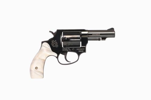 Heritage Roscoe Revolver HR38B3WP, 38 Special, 3in, White Pearl Grips, 5 Rds