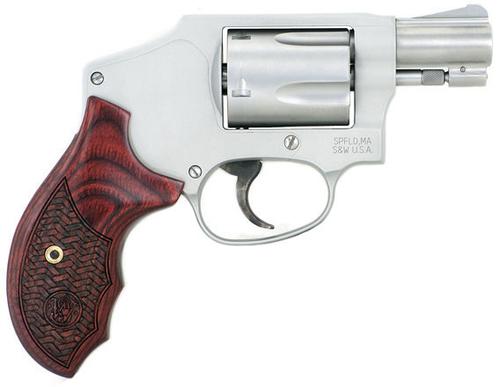 Smith & Wesson Model 642 Performance Center Enhanced Action Revolver 170348, 38 Spl +P, 1.88", Custom Wood Grips, 5 Rds