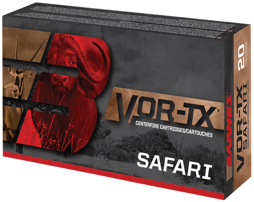Barnes VOR-TX Safari Rifle Ammunition 21315, 416 Remington Magnum, TSX Flat Base, 400 GR, 20 Rd/bx