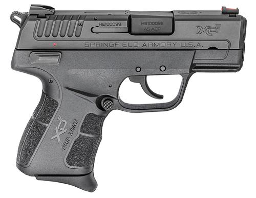 Springfield XD-E Pistol XDE93345BE, 45 Automatic Colt Pistol ACP, 3.3", Black Polymer Grip/Frame, Black Finish, 6/7 Rd