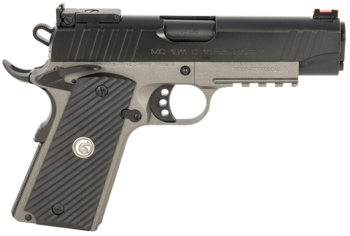 EAA MC1911 C Commander Pistol 390608, 10mm Auto, 4.40in, Black Grips, Matte Gray Finish, 9 Rds