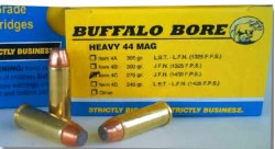 Buffalo Bore Handgun Ammunition 4C/20, 44 Magnum, Jacketed Flat Nose (FN), 270 GR, 1450 fps, 20 Rd/Bx
