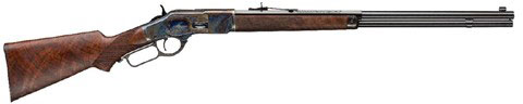 Winchester 1873 Deluxe Rifle 534259140, 44-40, 24", Grade V Walnut Oil Finish Stock, Case Hardened Finish